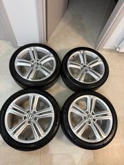 Γνήσιες ζαντες volkswagen 5x112 μαζί με λαστιχα pirelli dragon sport 235/40/18