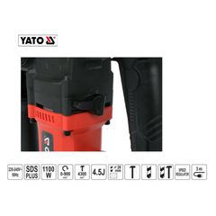 YATO ΠΙΣΤΟΛΕΤΟ SDS PLUS 3 ΛΕΙΤΟΥΡΓΙΩΝ 1100W 4,5J YT-82118 (20182118)-thumb-1