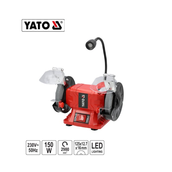 YATO ΔΙΔΥΜΟΣ ΤΡΟΧΟΣ 150W 125ΜΜ YATO YT-822100 (201822100)
