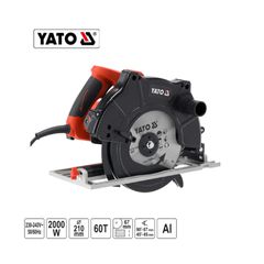 YATO ΔΙΣΚΟΠΡΙΟΝΟ ΧΕΙΡΟΣ ΚΑΙ ΠΑΓΚΟΥ 2 ΣΕ 1 210ΜΜ 2000W YT-82155 (20182155)