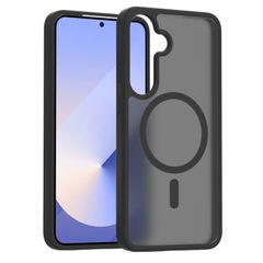 Θήκη Κινητού - Phone Case για Samsung Galaxy S24 Plus 6.7" Ημιδιάφανη Ματ Φιμέ Μαύρο MagSafe/Magnetic Υβριδική TPU/PC Shockproof Anti-Scratch Ανθεκτική Αντιολισθητική με Προστασία Κάμερας ( Κωδ.1-CASE