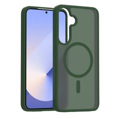 Θήκη Κινητού - Phone Case για Samsung Galaxy S24 Plus 6.7" Ημιδιάφανη Ματ Φιμέ Πράσινη MagSafe/Magnetic Υβριδική TPU/PC Shockproof Anti-Scratch Ανθεκτική Αντιολισθητική με Προστασία Κάμερας ( Κωδ.1-CA