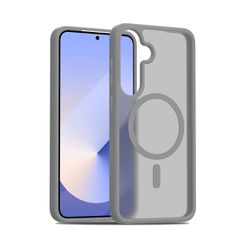 Θήκη Κινητού - Phone Case για Samsung Galaxy S24 6.2" Ημιδιάφανη Ματ Φιμέ Γκρι MagSafe/Magnetic Υβριδική TPU/PC Shockproof Anti-Scratch Ανθεκτική Αντιολισθητική με Προστασία Κάμερας ( Κωδ.1-CASE0044 )