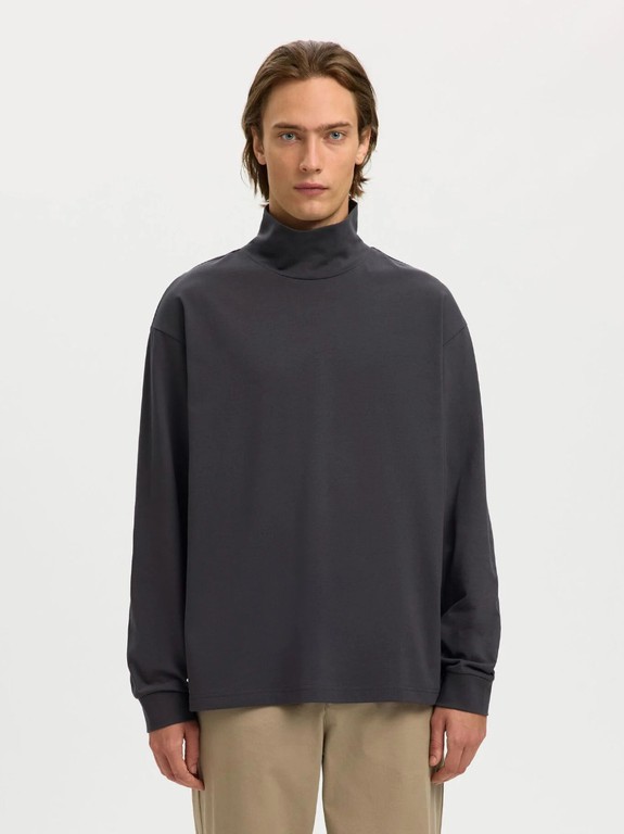 Selected Relax Risk Ls Roll Neck Tee 16100997