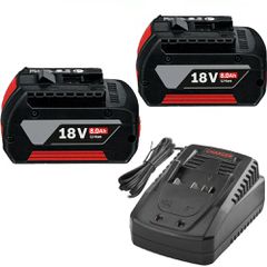 Σετ 2x Ανταλλακτικές Μπαταρίες 18V 8.0Ah Li-Ion για Bosch Professional GBA, GSR, GSB, BAT618, BAT609