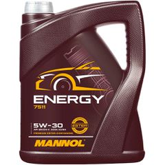 Συνθετικό Λάδι Κινητήρα MANNOL Energy 5W-30 (7511) | 5 Λίτρα – API SN/CH-4, ACEA A3/B4