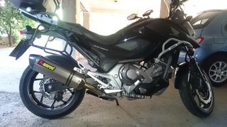 Akrapovic hexagonal titanium carbon cap γνήσια μαζί με ελεύθερη σωλήνα για Honda NC700 - τοποθετείτε σε πολλά μοντέλα