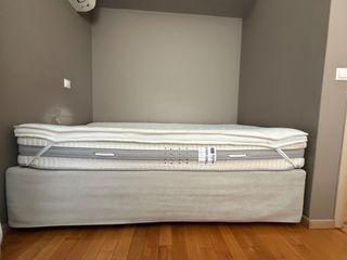 ημίδιπλο κρεβάτι με στρώμα και ανώστρωμα