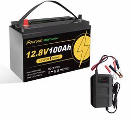 Μπαταρία Λιθίου LiFePO4 12V 100Ah (1280Wh) + Ειδικός Φορτιστής 14.6V