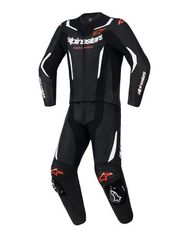 Alpinestars Leather suit 2PCS GP Force V2 Black/White/Fluo Red