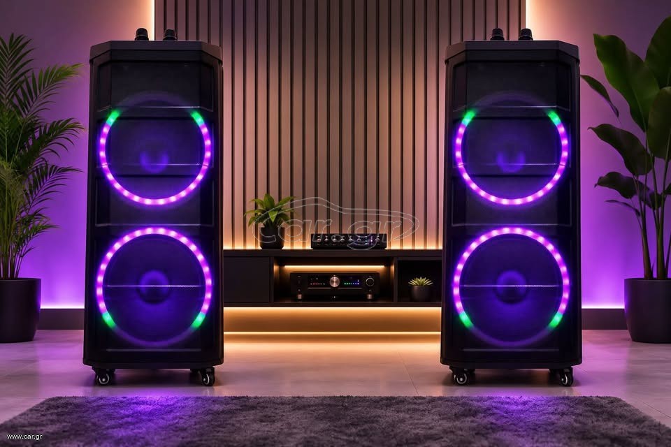 Σετ ηχεια 4χ15 ιντσες 2400+2400 watt max bluetooth