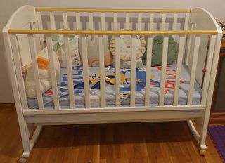 Βρεφική Κούνια - Κρεβάτι Casababy Teddy Swarovski- Ελαφρώς μεταχειρισμένη+ ΔΩΡΑ