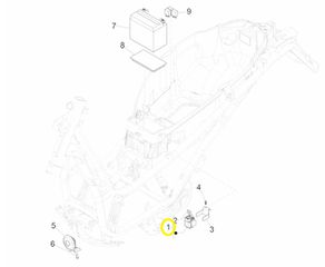 Ρελές Μίζας 12V/150AH Piaggio Beverly 400 E5+ 25° Anniversario 2026-2026 ZAPMD24 582690