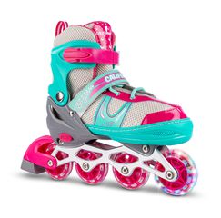 California - Inliner w/light size 35-38 - Green (24939) / Toys
