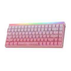 HERO84 HE PINK+Gradient+Contour Dragon King RGB AULA gasket keyboard