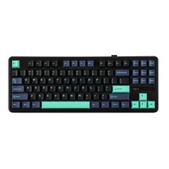 AULA Gasket F87 Pro Keyboard Black Cyan Blue GrayWoodV4 RGB