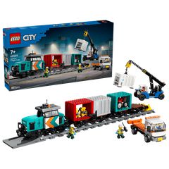 LEGO - LEGO City - Harbour Freight Train with Crane & Truck (60509) / Toys