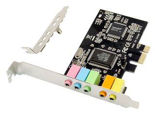 POWERTECH κάρτα επέκτασης ήχου PCIe σε 2x channel audio ST13, CMI8738 + ASM1083