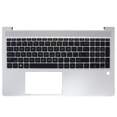Πληκτρολόγιο - Laptop Keyboard Palmrest για HP ProBook 450 G10 - Product number : 968J4ET N43875-001 N43875-031 US Backlight Silver ( Κωδ.40682USBLPALM )