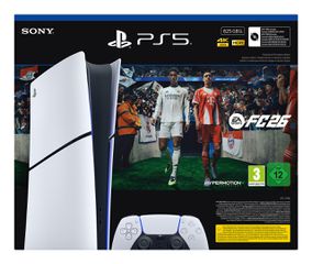 Sony PlayStation 5 Slim Digital+ EA Sports FC 26 Bundle 825 GB Wi-Fi Black, White