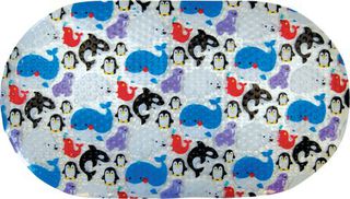 Bath Mat Slip Resistant Polar Animals - Blue - 70 x 39 cm. / Baby and Children