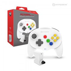 Hyperkin - Wireless Admiral Premium Controller (White) / Nintendo 64-thumb-1