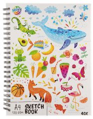 Moxy - Sketch book A4, 135 gsm, 40 sheets (110011) / Toys