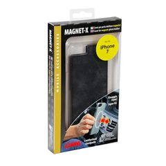 APPLE iPHONE 7 MAGNET-X ΜΑΓΝΗΤΙΚΗ ΔΕΡΜΑΤΙΝΗ ΘΗΚΗ ΑΝΘΡΑΚΙ