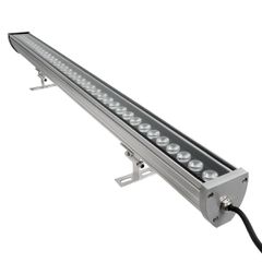 Μπάρα Φωτισμού Wall Washer LED 72W 6120lm 10-30° DC 24V Αδιάβροχο IP66 Πολύχρωμο RGB Dimmable - Bridgelux SMD Chip - Γκρι Ανθρακί - Μ100 x Π5 x Υ4cm - 3 Χρόνια Εγγύηση