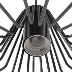 Vintage Κρεμαστό Φωτιστικό Οροφής με Ντουί 1 x E27 AC 220-240V IP20 - Μαύρο - Μ30 x Π30 x Υ25cm-thumb-7
