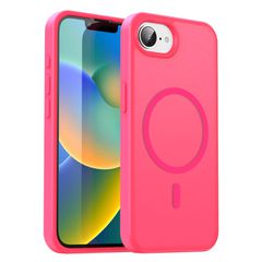 Θήκη Κινητού - Phone Case για Apple iPhone 16e/17e 6.1" Ημιδιάφανη Ματ Φιμέ Ροζ MagSafe Υβριδική TPU/PC Shockproof Anti-Scratch Αντιολισθητική Ανθεκτική με Προστασία Κάμερας ( Κωδ.1-CASE0086 )