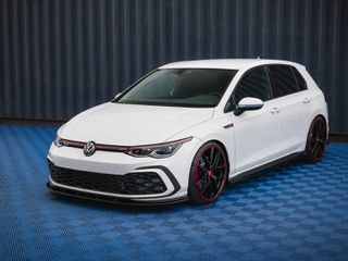 VW GOLF 8 Front Spoiler Gti GTD MXT / Εμπρός Σποιλερ για Gti , GTD Προφυλακτηρα MXT