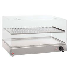 Βιτρίνα Θερμαινόμενη Επιτραπέζια Με Plexy Glass & Ενδιάμεσο Ράφι 70x36x40Cm NORTH - Καινούργια.