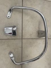 ΧΕΙΡΟΛΑΒΗ ΠΙΣΩ VESPA GTS/GTV Νίκελ. Original Vespa Αχρησιμοποίτη. Σαν καινούρια.