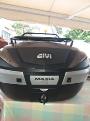 TOP CASE ΒΑΛΙΤΣΑ GIVI MAXIA 4 ME ΣΧΑΡΑ ---- KAI SRA5117 ΒΑΣΗ