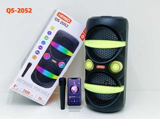 Φορητό ηχείο subwoofer με μικρόφωνο Karaoke - QS-2052 - 260356