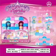 Σετ κατασκευών DIY με τουβλάκια - Princess - 29pcs - 7933 - 233043