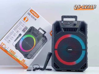 Φορητό ηχείο subwoofer με μικρόφωνο Karaoke - QS-1231B - 260516