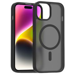 Θήκη Κινητού - Phone Case για Apple iPhone 15 6.1" Ημιδιάφανη Ματ Φιμέ Μαύρη MagSafe Υβριδική TPU/PC Shockproof Anti-Scratch Αντιολισθητική Ανθεκτική με Προστασία Κάμερας ( Κωδ.1-CASE0097 )