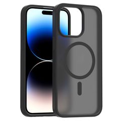 Θήκη Κινητού - Phone Case για Apple iPhone 15 Pro 6.7" Ημιδιάφανη Ματ Φιμέ Μαύρη MagSafe Υβριδική TPU/PC Shockproof Anti-Scratch Αντιολισθητική Ανθεκτική με Προστασία Κάμερας ( Κωδ.1-CASE0099 )
