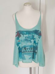 Attrattivo Surf Τιρκουάζ Αμάνικο Top Racerback (M)