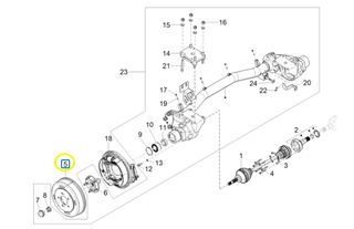 Ταμπούρο Piaggio Porter NP6 Benzina/Metano SW 2650 2021-2022 WET240040100A0