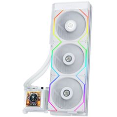 Lian Li HydroShift LCD 360 TL fan White - AIO CPU Liquid Cooler with TL LCD Fans