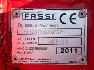 Γερανοί - Φορτηγά Με Γερανό Scania 2011 G440 8X2*6 EURO5 + FASSI F950AXP.27 + JIB-thumb-22