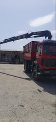 Dump + Crane Mercedes-Benz 1992 1922