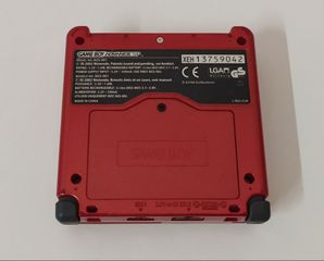 Nintendo Gameboy Advance SP Flame Red-thumb-2