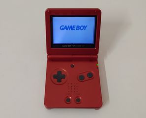 Nintendo Gameboy Advance SP Flame Red-thumb-3