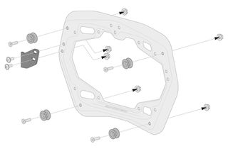 SW-MOTECH TOPCASE SET TRAX για HONDA CRF1100L / Adv Sports (2019 – ) – Μαύρο-thumb-5