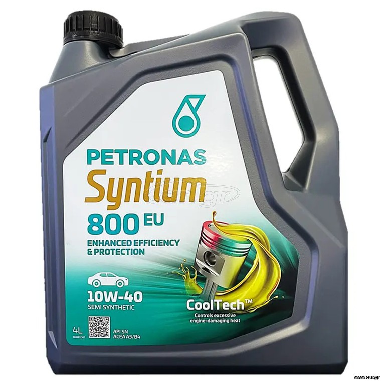 ΛΑΔΙ ΜΗΧΑΝΗΣ PETRONAS SYNTIUM 800EU SΕΜΙ-SYNTHETIC 10W40 4L