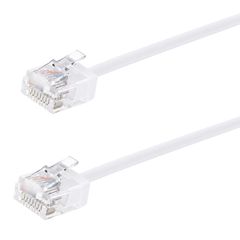 POWERTECH καλώδιο δικτύου CAB-N475, Cat 6A U/UTP, ultra slim, copper, 500MHz, 7.5m, λευκό